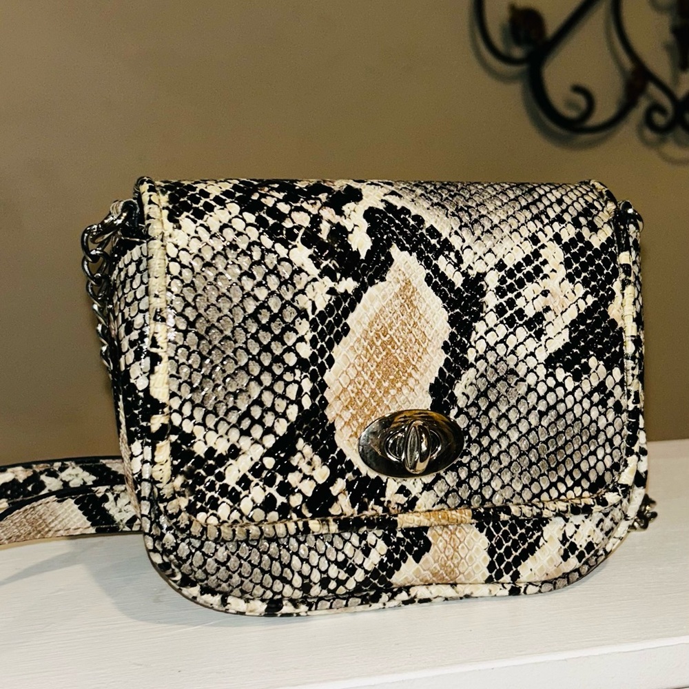 Tiny Snakeskin Pattern Crossbody Bag